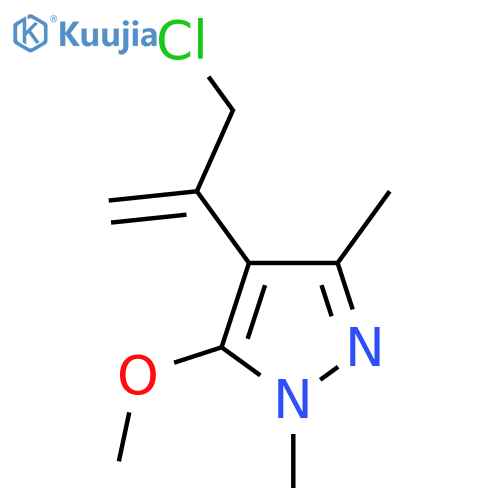 4-(3-chloroprop-1-en-2-yl)-5-methoxy-1,3-dimethyl-1H-pyrazole structure