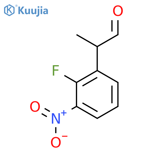 2-(2-fluoro-3-nitrophenyl)propanal structure