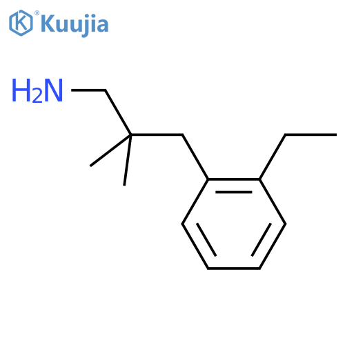 3-(2-ethylphenyl)-2,2-dimethylpropan-1-amine structure