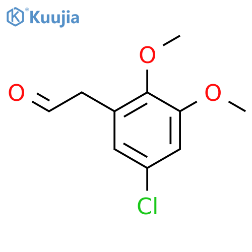 2-(5-chloro-2,3-dimethoxyphenyl)acetaldehyde structure