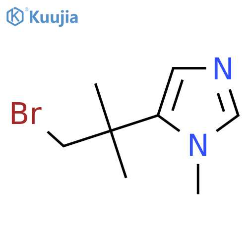 5-(1-bromo-2-methylpropan-2-yl)-1-methyl-1H-imidazole structure