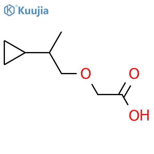 2-(2-cyclopropylpropoxy)acetic acid structure
