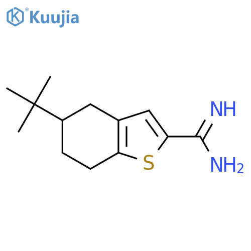 5-tert-butyl-4,5,6,7-tetrahydro-1-benzothiophene-2-carboximidamide structure
