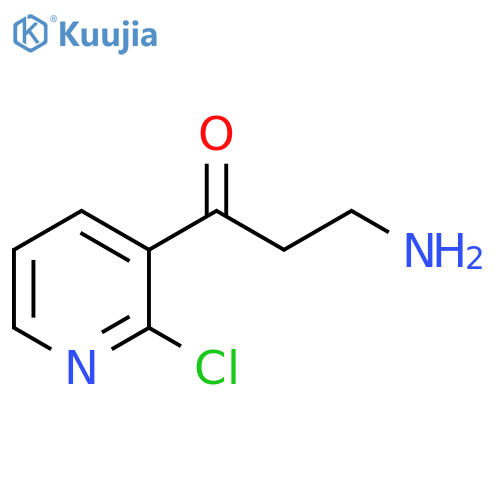3-amino-1-(2-chloropyridin-3-yl)propan-1-one structure