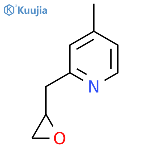 4-methyl-2-(oxiran-2-yl)methylpyridine structure
