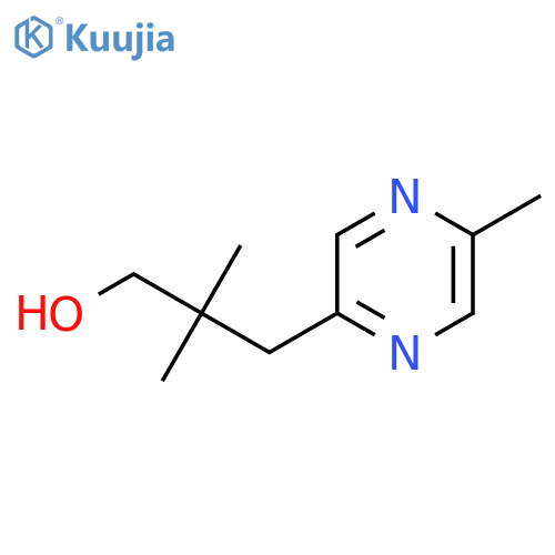 2,2-dimethyl-3-(5-methylpyrazin-2-yl)propan-1-ol structure