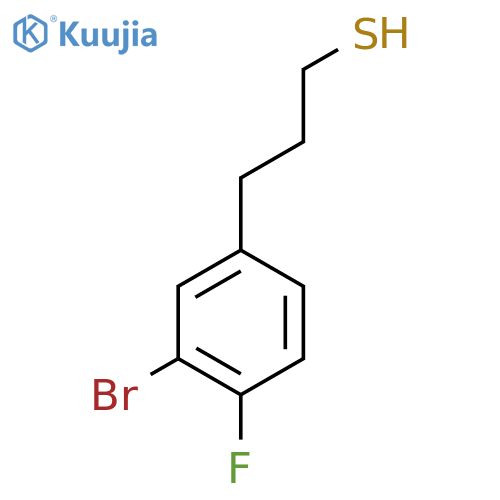 3-(3-bromo-4-fluorophenyl)propane-1-thiol structure