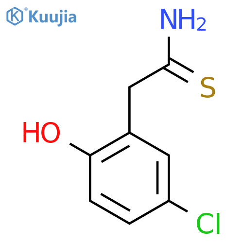 2-(5-Chloro-2-hydroxyphenyl)ethanethioamide structure
