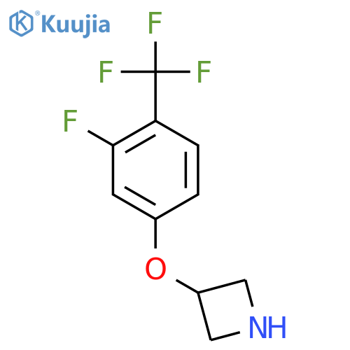 3-3-fluoro-4-(trifluoromethyl)phenoxyazetidine structure