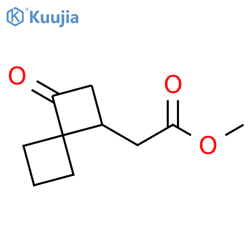 methyl 2-{3-oxospiro3.3heptan-1-yl}acetate structure