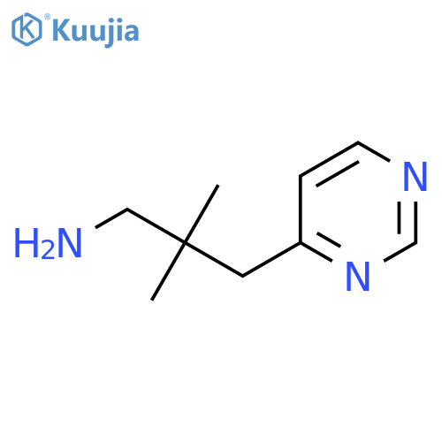 2,2-dimethyl-3-(pyrimidin-4-yl)propan-1-amine structure