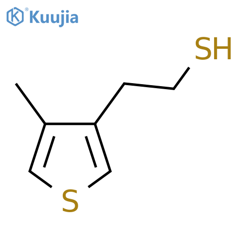 2-(4-methylthiophen-3-yl)ethane-1-thiol structure