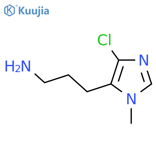 3-(4-chloro-1-methyl-1H-imidazol-5-yl)propan-1-amine structure