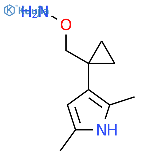 O-{1-(2,5-dimethyl-1H-pyrrol-3-yl)cyclopropylmethyl}hydroxylamine structure