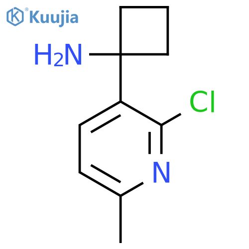 1-(2-chloro-6-methylpyridin-3-yl)cyclobutan-1-amine structure