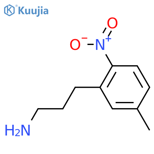 3-(5-Methyl-2-nitrophenyl)propan-1-amine structure