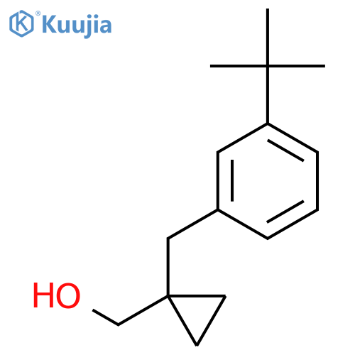 {1-(3-tert-butylphenyl)methylcyclopropyl}methanol structure