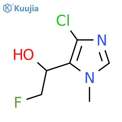 1-(4-chloro-1-methyl-1H-imidazol-5-yl)-2-fluoroethan-1-ol structure