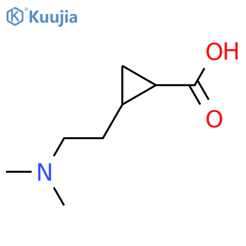 2-2-(dimethylamino)ethylcyclopropane-1-carboxylic acid structure