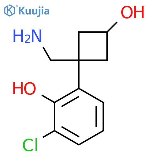 2-1-(aminomethyl)-3-hydroxycyclobutyl-6-chlorophenol structure
