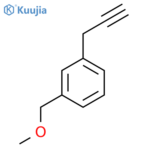 1-(methoxymethyl)-3-(prop-2-yn-1-yl)benzene structure