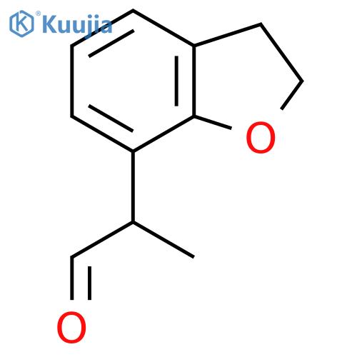 2-(2,3-dihydro-1-benzofuran-7-yl)propanal structure