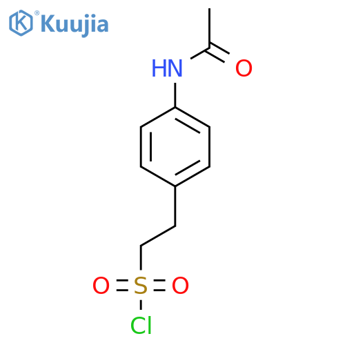 2-(4-acetamidophenyl)ethane-1-sulfonyl chloride structure
