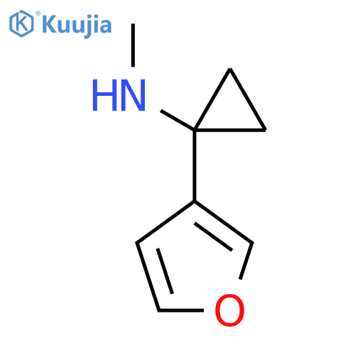 1-(furan-3-yl)-N-methylcyclopropan-1-amine structure