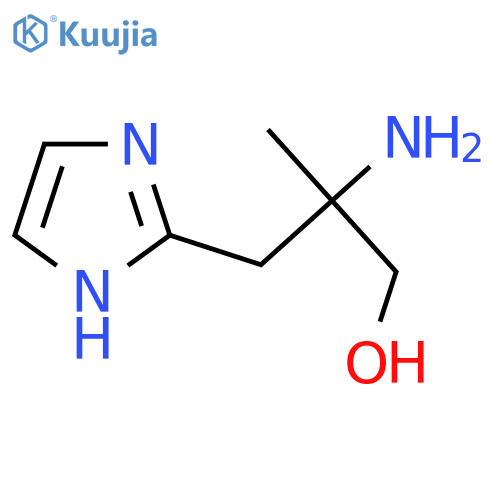 2-amino-3-(1H-imidazol-2-yl)-2-methylpropan-1-ol structure