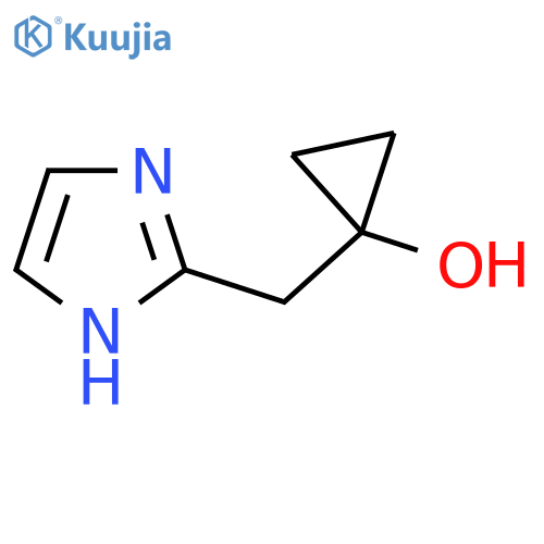 1-(1H-imidazol-2-yl)methylcyclopropan-1-ol structure