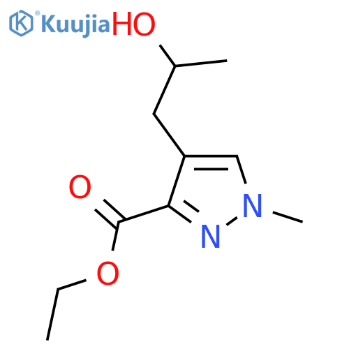 ethyl 4-(2-hydroxypropyl)-1-methyl-1H-pyrazole-3-carboxylate structure