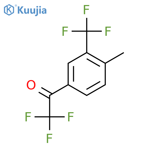 2,2,2-trifluoro-1-4-methyl-3-(trifluoromethyl)phenylethan-1-one structure