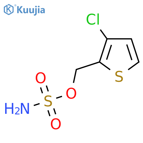 (3-chlorothiophen-2-yl)methyl sulfamate structure