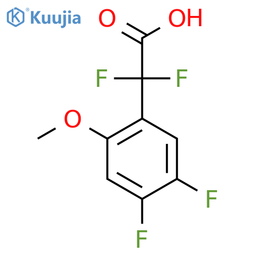 2-(4,5-difluoro-2-methoxyphenyl)-2,2-difluoroacetic acid structure
