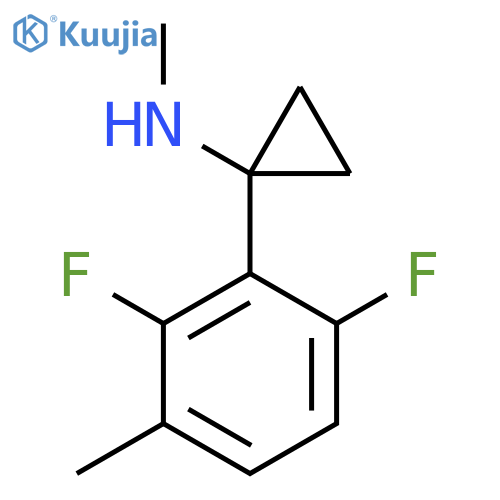 1-(2,6-difluoro-3-methylphenyl)-N-methylcyclopropan-1-amine structure