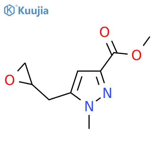 methyl 1-methyl-5-(oxiran-2-yl)methyl-1H-pyrazole-3-carboxylate structure