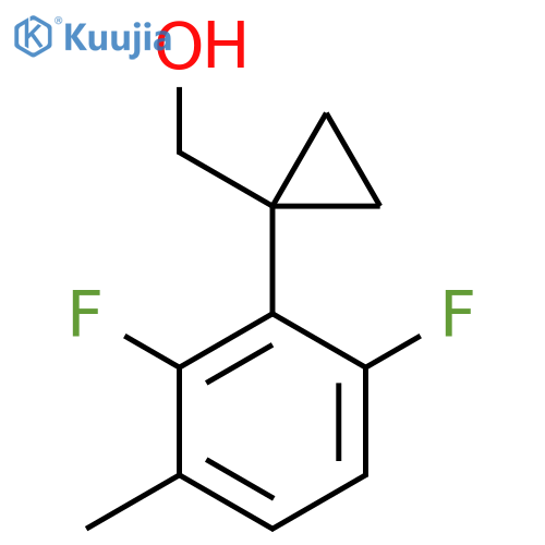 1-(2,6-difluoro-3-methylphenyl)cyclopropylmethanol structure