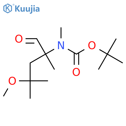 tert-butyl N-(4-methoxy-2,4-dimethyl-1-oxopentan-2-yl)-N-methylcarbamate structure