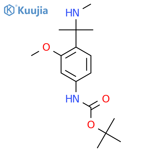 tert-butyl N-{3-methoxy-4-2-(methylamino)propan-2-ylphenyl}carbamate structure
