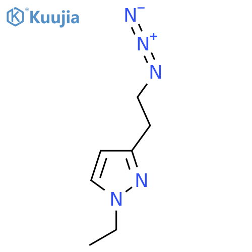 3-(2-azidoethyl)-1-ethyl-1H-pyrazole structure