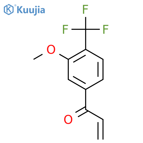 1-3-methoxy-4-(trifluoromethyl)phenylprop-2-en-1-one structure