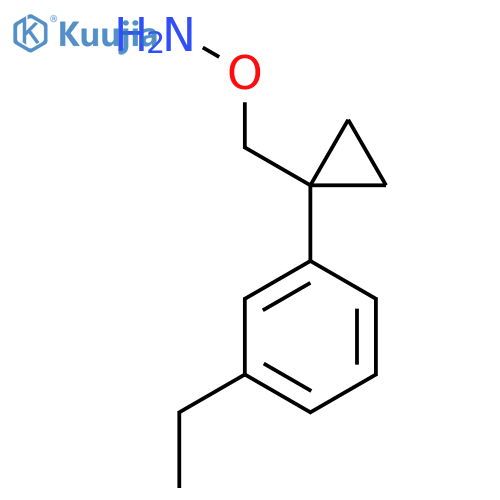 O-{1-(3-ethylphenyl)cyclopropylmethyl}hydroxylamine structure