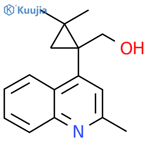 2,2-dimethyl-1-(2-methylquinolin-4-yl)cyclopropylmethanol structure