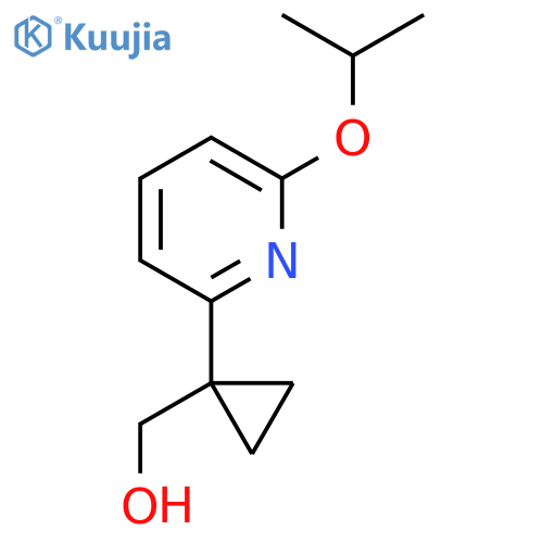 {1-6-(propan-2-yloxy)pyridin-2-ylcyclopropyl}methanol structure