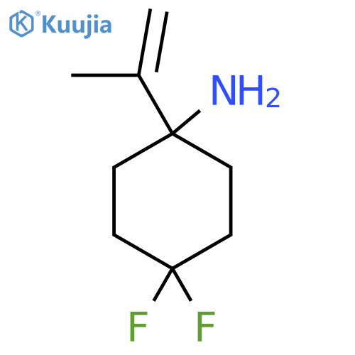 4,4-difluoro-1-(prop-1-en-2-yl)cyclohexan-1-amine structure