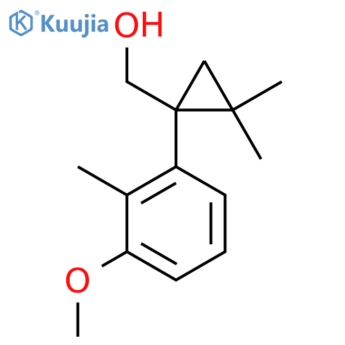 1-(3-methoxy-2-methylphenyl)-2,2-dimethylcyclopropylmethanol structure