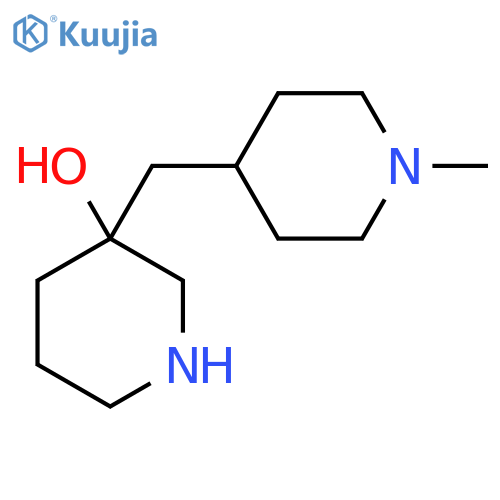 3-(1-methylpiperidin-4-yl)methylpiperidin-3-ol structure
