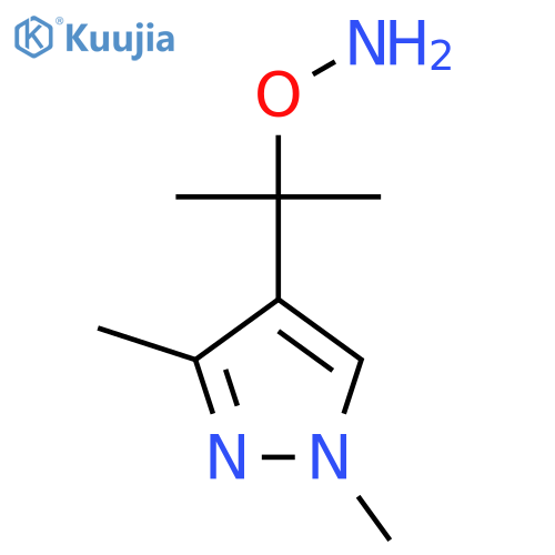 O-2-(1,3-dimethyl-1H-pyrazol-4-yl)propan-2-ylhydroxylamine structure