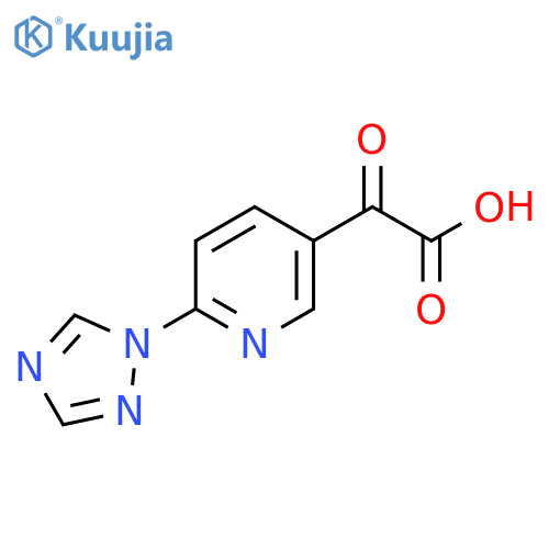 2-oxo-2-6-(1H-1,2,4-triazol-1-yl)pyridin-3-ylacetic acid structure