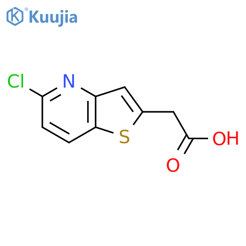 2-{5-chlorothieno3,2-bpyridin-2-yl}acetic acid structure